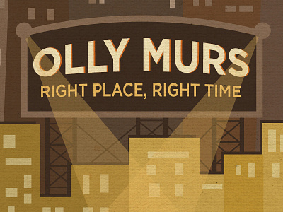 Olly Murs Poster graphic design illustration movie poster music poster retro vector vintage