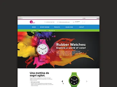 isMyStyle client design flat interface landing page product real ui web work