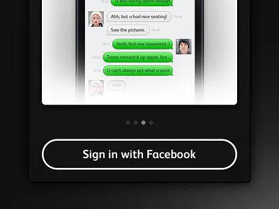 Facebook Button - Questionable blue button dark facebook grey log in onboarding question sign in