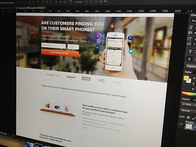 Homepage banner clean design facebook footer form header homepage landing linkedin minimal signup simple social twitter ui ux web website yahoo yelp