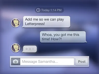 Messages Translucent ios messages translucent