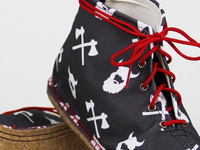 Viking/Fish Collaboration awesome cincinnati design fashion graphic otr pattern red shoes smartfish we have become vikings