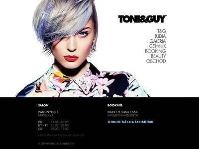 TONI&GUY website website