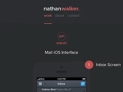 Portfolio personal ui web design website