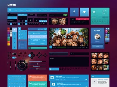 Metro style Ui Kit bag blog button calendar cart comments contact design elements entry facebook form graphic header interface kit login mail metro navigation pricelist shopping slider social square subscribe twitter ui weather web design