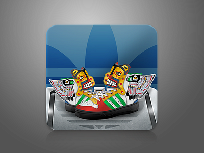 adidas shoes ios app app icon icons ios metal. shoes