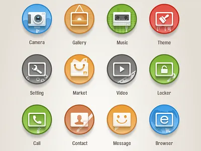 Miround browser calculator calendar call camera clock compass contact download email flashlight folder gallery icon locker map market message miui music note picture radio recorder setting theme ui update video weather