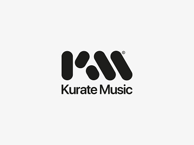 Kurate Music 001 - 2022 branding km logo logo logo designer logomark logos music music production typography