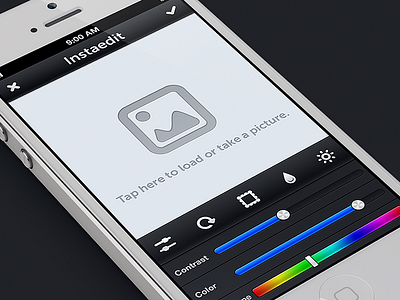 Photo Editing app app edit ios iphone photo ui