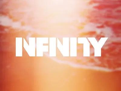 Infinity Word Mark branding id identity kerning lettering logo stencil