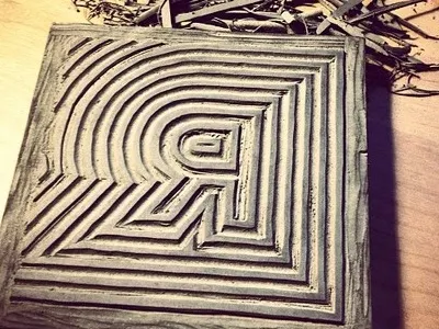R carving letterpress lino cut r the every letter project