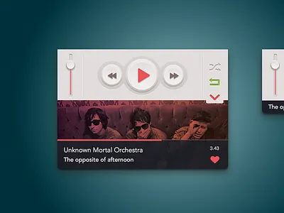Mini music player [.sketchapp] free freebie mini music play player sketch sketchapp