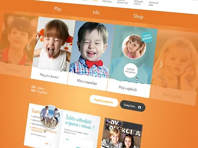 Shoe co. homepage WIP kids layout photoshop shoes web design web site