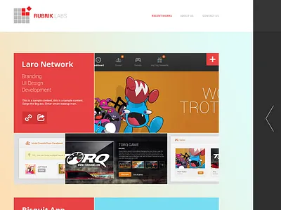 Recent works flat flat ui portfolio recent works wip