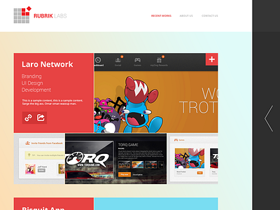 Recent works flat flat ui portfolio recent works wip