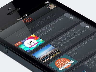 Slide.li home app iphone presentation presentations screen second slide.li slides