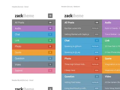 Zack - Header / Menu Idea menu mikedidthis new popular responsive theme tumblr zack