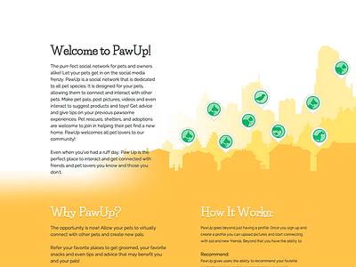 PawUp Beta Sign Up About Section beta bird cat dog fish hamster horse network one page pets sign signup social splash ui up ux