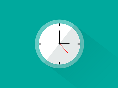 Clock aesthetic artwork clock digital illustration flat illustration minimal shadow time vector vector illustration