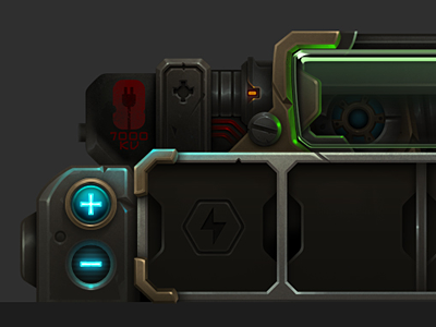 Wildstar Resource Bar ability bar action bar flash futuristic game ui glass health bar mechanical mmo photoshop resource bar space tech wildstar