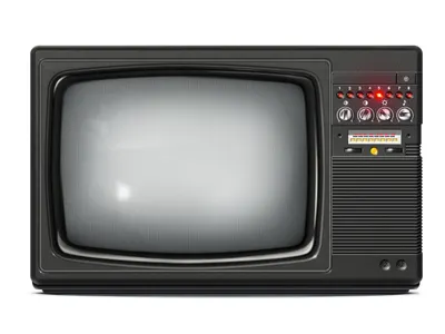TV electron illustration photoshop soviet tv