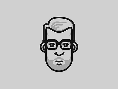 Justicon beard icons illustration ray bans self portrait