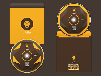 Techlion Corporate Branding Project lion lion business card lion logo logo name card qr code typography typography business card