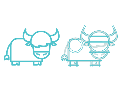 Yak Tale [Gif] book icon illustration literature logo story tale vector web yak