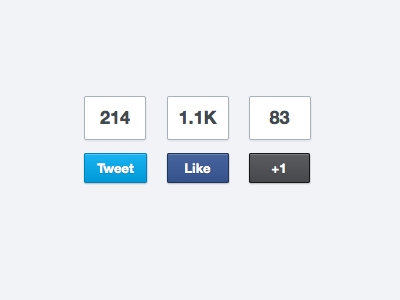 Social Share Buttons CSS clean css download free media share social share
