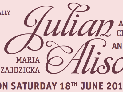 Wedding invitation affair invitation officina sans officina serif wedding
