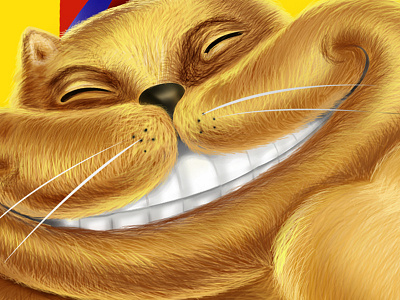 Big Cat animal cat illustration smile
