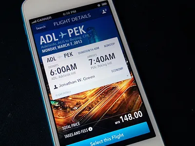 Flight Details WIP flight ios iphone travel