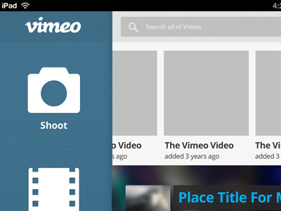 Vimeo Concept concept design ui vimeo