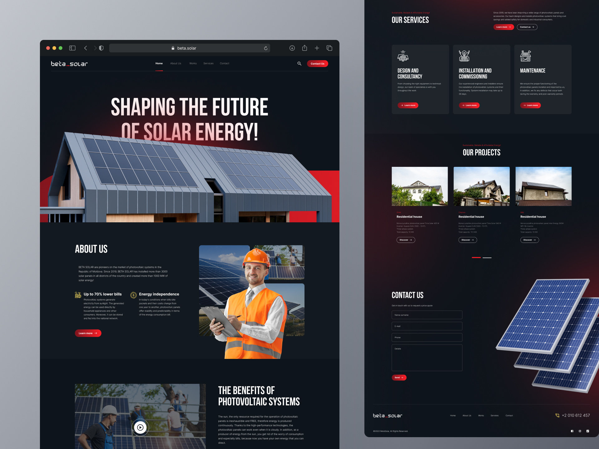 Example of Landing Page & Marketing Website Design