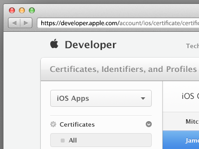 Apple Developer Facelift apple apps button developer dropdown facelift gloss ios photoshop website