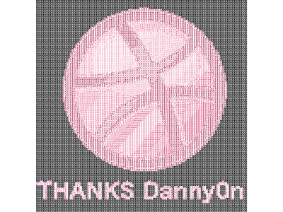 Hello Dribbble css debut dribbble hello html invite mosaic pixel text thank