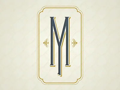 Mabel's Monogram 1920s art art nouveau deco logo mabels monogram type typeography underground