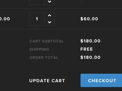 Dark Cart blue color dark flat free obox photoshop proxima chuffin nova ui