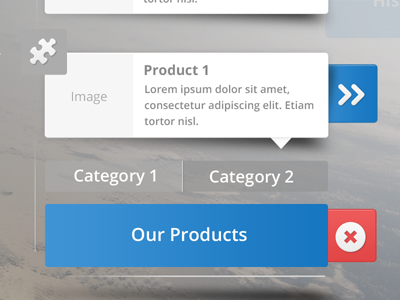 Navigation Concept for a touch screen display concept ui