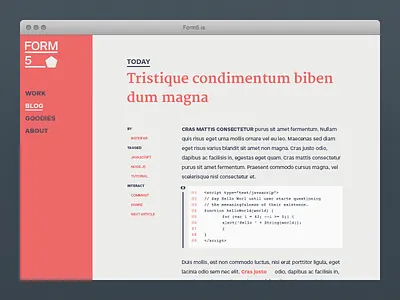 Form5 Website - Blog @2x blog form5 minimal minimalism web website