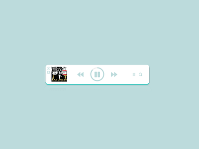 Itunes Mini Music Player design flat interface mini music player ui user