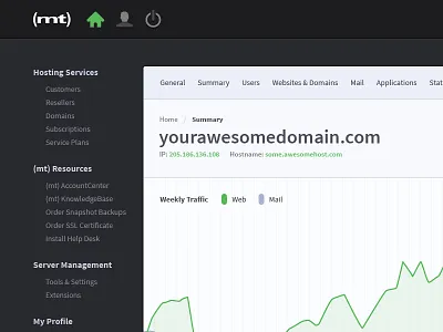 Media Temple Plesk (2) app design elegant seagulls media temple ui web