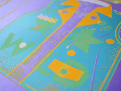 Little Monsters Poster - Detail 3 boy calculator watch doritos flashlight fred savage french paper glow in the dark illustration little monsters peanut butter and onion sandwich piss in my apple juice polaroid poster rayban screenprint wayfarers