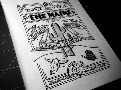 The 8123 Tour. apparel banner custom flourish handmade label lettering ornamentation poster script tour type typography victorian vintage