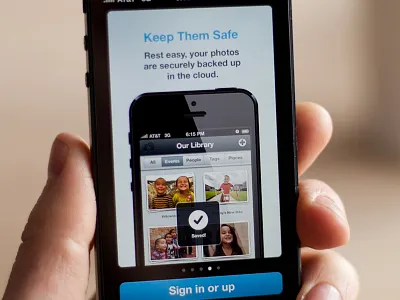 2.0 Shared photo library LIVE app ios iphone app mobile mobile design update version walkthrough welcome flow