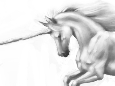 Unicorn Painting, 2 Hours equine horse majestic unicorn white on white