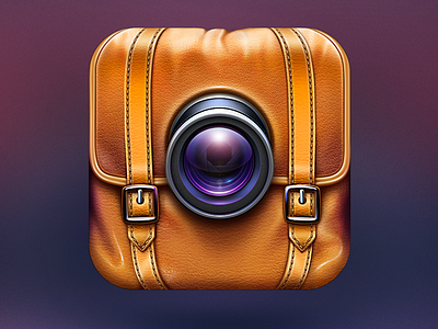 Camera App Icon for Travelers startup branding