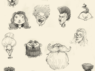 Doodles 4 11 13 characters childrens books doodles pencil sketchbook sketches studies