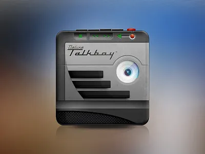 Talkboy Icon cassette icon illustration ios mobile music ui ux