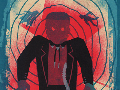 Villain #4 Frank Booth blue velvet dennis hopper screen print silkscreen versus villain